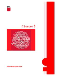 Il Lavoro &#200; - cgil.it