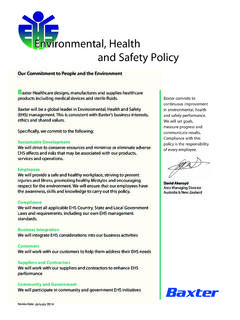 Environmental, Health Environmental, and Safety Policy