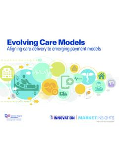 Evolving Care Models - American Hospital Association