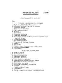Public Health Act, 2012 Act 851 - Ministry Of Health