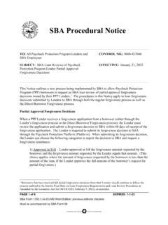 SBA Procedural Notice 5000-827666