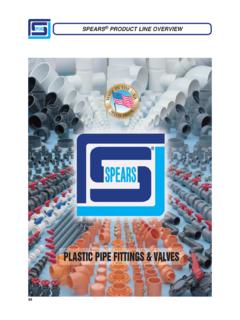 PLASTIC PIPE FITTINGS &amp; VALVES - Spears