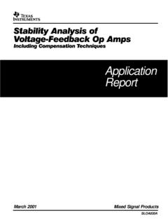 'Stability Analysis Of Voltage-Feedback Op …