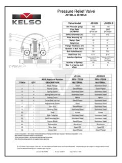 Pressure Relief Valve - Kelso