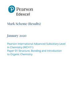 Mark Scheme (Results) January 2020 - Chembase