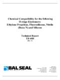 CHEMICAL COMPATIBILITY CHART - Bal Seal Engineering, Inc.