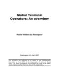 Global Terminal Operators: An overview - OAS