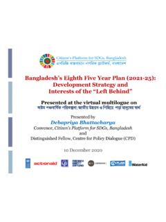 Bangladesh’s Eighth Five Year Plan (2021-25): Development ...