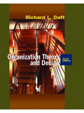 Organization Theory and Design - Tehran