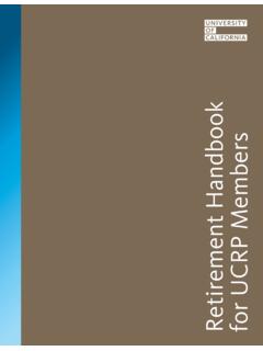 Retirement Handbook - University of California