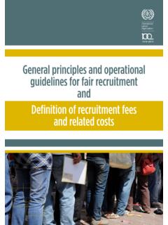 General principles and operational guidelines for fair ...