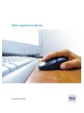 Online Application Manual - EUROPA