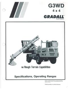 Gradall Excavators - G3WD - Form 18420-R-4-85