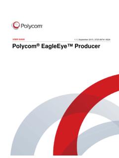 Polycom EagleEye Producer User Guide