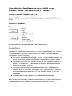 National Incident-Based Reporting System (NIBRS) versus ...