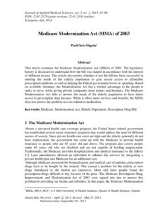 Medicare Modernization Act (MMA) of 2003