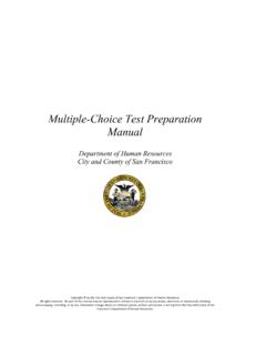 Multiple Choice Test Prep Manual - sfdhr.org