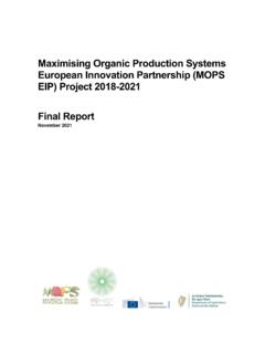 Maximising Organic Production Systems European Innovation ...