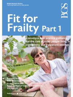 Fit for Frailty Part 1 - British Geriatrics Society