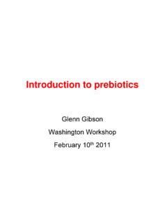 Introduction to prebiotics - Life Sciences Research Office