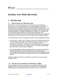 Aufbau von Web Services - infrasoft.at