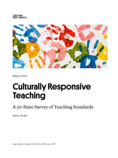 March 2019 Culturally Responsive Teaching - ed