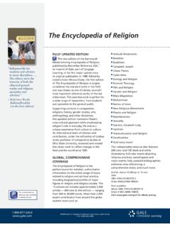 The Encyclopedia of Religion - assets.cengage.com