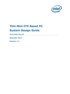 Thin Mini-ITX Based PC System Design Guide - Intel