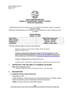 DRAFT MEETING MINUTES BOARD OF SUPERVISORS, …