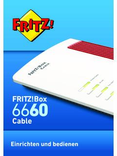 Handbuch FRITZ!Box 6660 Cable - Vodafone Kabel Deutschland