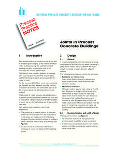 JUNE 2003 Joints in Precast