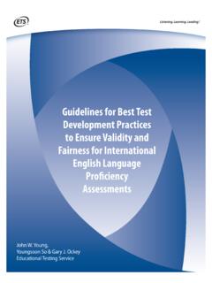 Guidelines for Best Test Development Practices to Ensure ...