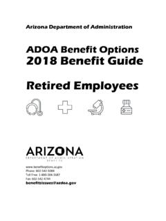 ADOA Benefit Options 2018 Benefit Guide Retired Employees