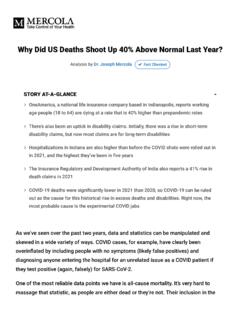Why Did US Deaths Shoot Up 40% Abo ve Normal Last Year?