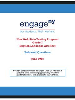 2018 Grade 7 English Language Arts Released Questions