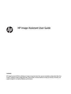 HP Image Assistant User Guide