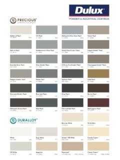 COLOUR SELECTOR - Dulux Powder &amp; Industrial Coatings