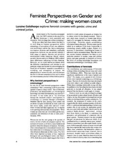 Feminist Perspectives on Gender and Crime: making …