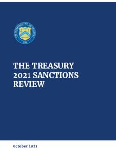 THE TREASURY 2021 SANCTIONS REVIEW