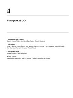 Transport of CO2 - IPCC
