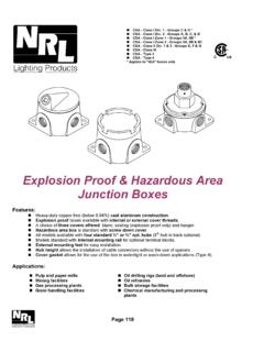 Explosion Proof &amp; Hazardous Area Junction Boxes  …