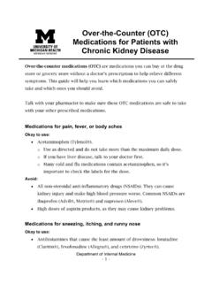 Guide to Over-the-Counter Medications for People with ...