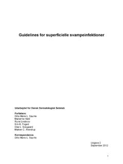 Guidelines for superficielle svampeinfektioner version 2
