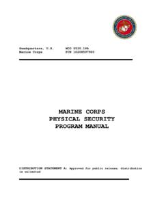 MCO 5530.14A MARINE CORPS PHYSICAL SECURITY …