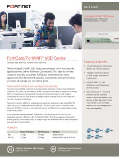 FortiGate/FortiWiFi 90D Series - GlobalGate