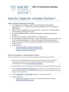 How Do I Apply for a Postdoc Position?