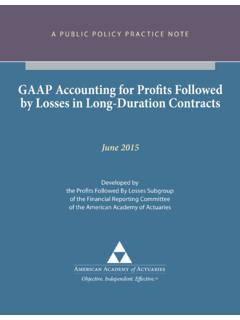 GAAP Accounting for Profits Followed by Losses in Long ...