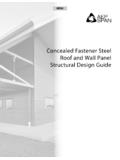 Concealed Fastener Steel Roof and Wall Panel …