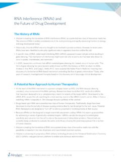 RNA Interference (RNAi) and the Future of Drug Development