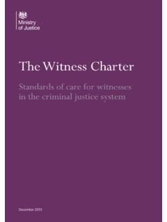 The Witness Charter - Crown Prosecution Service